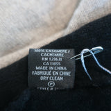 360 Cashmere Colorblock Shawl Scarf Beige/Black NEW