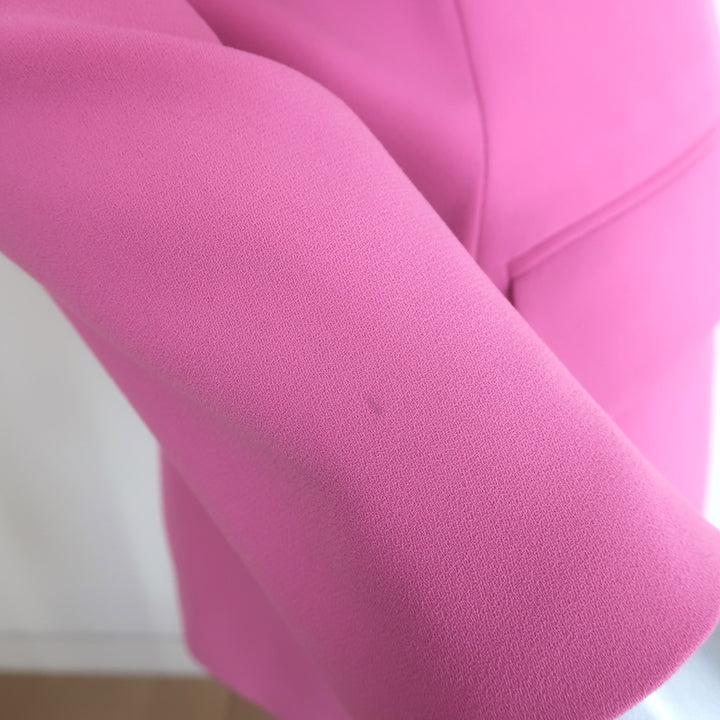 MONOT Backless Mini Blazer Dress Pink Crepe Size 38