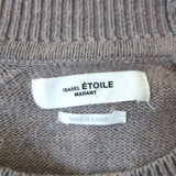 Isabel Marant Etoile Charlise Sweater Taupe Cotton-Wool Size 38