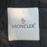 Moncler Delfi Leather Down Puffer Jacket Black Size 0