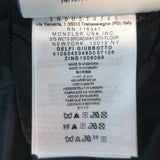 Moncler Delfi Leather Down Puffer Jacket Black Size 0