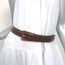 Michael Kors Belt Brown Studded & Braided Leather Size Small