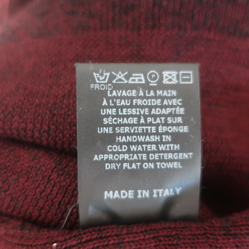 Isabel Marant Zasha Sweater Burgundy Linen-Blend Thin Ribbed Knit Size 36 NEW