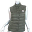 Moncler Liane Down Puffer Vest Dark Olive Size 1 NEW