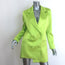 GAUGE81 Tunja Mini Blazer Dress Lime Satin Size Small