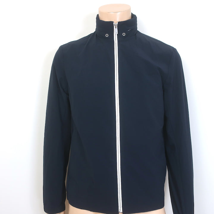 Theory Solomon Hooded Shell Jacket Navy Size Medium