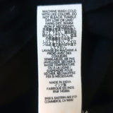 THE GREAT Peasant Top Black Embroidered Cotton Size 2 Short Sleeve Blouse