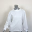G. Label by goop Poet Sleeve Top White Cotton Jersey Size Medium Long Sleeve Tee