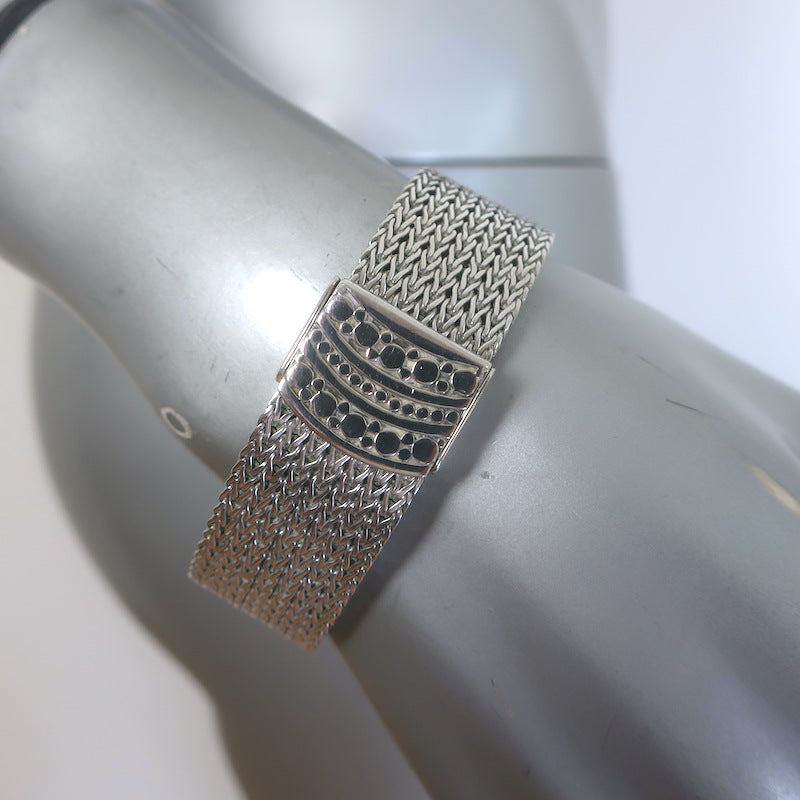 John Hardy Dot Collection Sterling Silver Mesh Bracelet