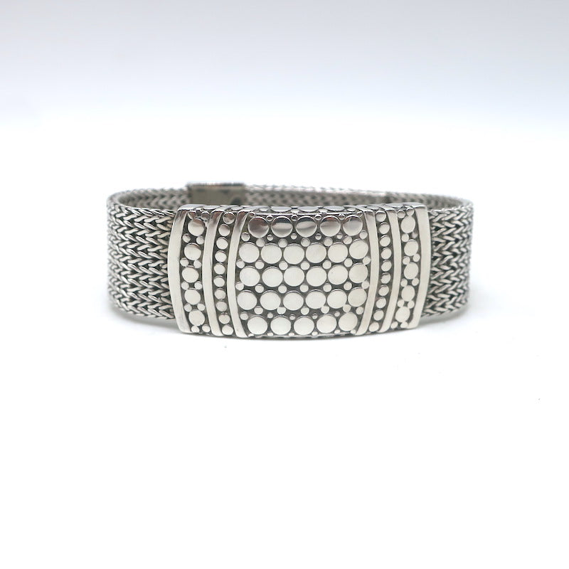 John Hardy Dot Collection Sterling Silver Mesh Bracelet