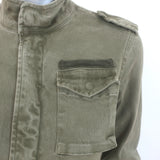Anine Bing Army Jacket Olive Stretch Cotton Size Extra Small NEW