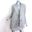 Showpo Maryanne Strapless Mini Dress & Blazer Set Gray Pinstripe Size US 2 NEW