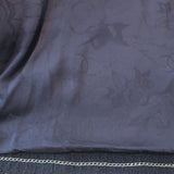 Chanel tweed jacket in navy wool with CC star buttons and metallic trim, pre-owned, size 40