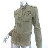 Anine Bing Army Jacket Olive Stretch Cotton Size Extra Small NEW