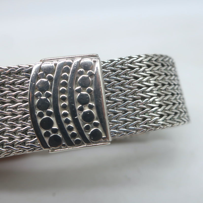 John Hardy Dot Collection Sterling Silver Mesh Bracelet