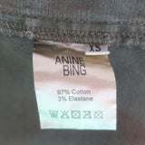 Anine Bing Army Jacket Olive Stretch Cotton Size Extra Small NEW