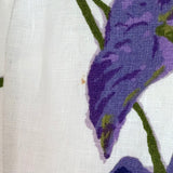 Reformation Yana Halter Midi Dress White Anthurium Print Linen Size 6