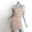 The Sei Ruched One-Shoulder Mini Dress Beige Size 4