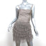 BCBGMAXAZRIA Mini Dress Jacquier Hazelnut Satin & Tiered Tulle Size 0 NEW