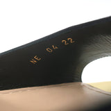 Christian Dior Illusion Sandals Black Satin & Gold Leather Size 37.5 NEW