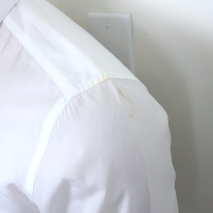 Valentino Long Sleeve Button Down Shirt White Cotton Size 38 / 15