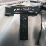 BCBGMAXAZRIA Mini Dress Jacquier Hazelnut Satin & Tiered Tulle Size 0 NEW