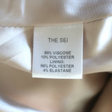 The Sei Ruched One-Shoulder Mini Dress Beige Size 4