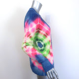 The Elder Statesman Olympus tie-dye cashmere cardigan in multi-color, authentic luxury pre-owned extra-small