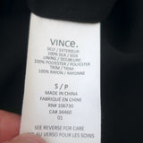 Vince Sleeveless Blouson Maxi Dress Black Silk Jacquard Size Small