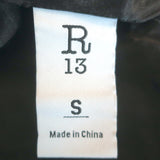 R13 Shrunken Roadie Jacket Burgundy Satin Size Small NEW