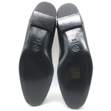 Chanel CC Smoking Slippers Black Patent Leather Size 38.5 Slip-On Loafers