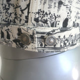 Christian Dior Paris Print Denim Jacket Cream/Black Size US 6