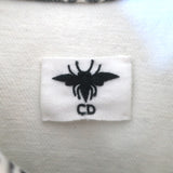 Christian Dior Paris Print Denim Jacket Cream/Black Size US 6