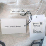 Isabel Marant Etoile Revolution Raglan Sweatshirt Ecru Fleece Size 36 NEW