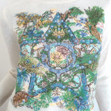 Christian Dior Star-Embroidered Cashmere Crewneck Sweater Ivory Size US 6