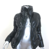 Moncler Ribaudfur Fox Fur-Trimmed Hooded Down Puffer Jacket Black Size 0