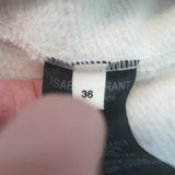 Isabel Marant Etoile Revolution Raglan Sweatshirt Ecru Fleece Size 36 NEW