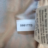 L'Agence Harmony Chain Print Shirt Beige Satin Size Small Long Sleeve Top