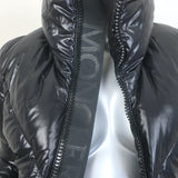 Moncler Ribaudfur Fox Fur-Trimmed Hooded Down Puffer Jacket Black Size 0