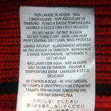 Alexander McQueen cashmere buttoned-shoulder sweater, black & red, authentic pre-owned luxury piece, size S