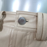 A.L.C. Alden Faux Leather Midi Skirt Ivory Size 0 NEW