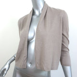 Autumn Cashmere Shawl Collar Crop Cardigan Taupe Cashmere Size Medium NEW