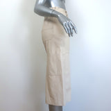 A.L.C. Alden Faux Leather Midi Skirt Ivory Size 0 NEW