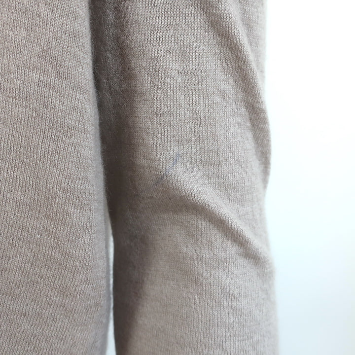 Autumn Cashmere Shawl Collar Crop Cardigan Taupe Cashmere Size Medium NEW