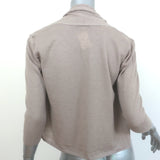 Autumn Cashmere Shawl Collar Crop Cardigan Taupe Cashmere Size Medium NEW