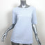 COS Tie-Back Top Blue/White Pinstripe Cotton Size 4 Short Sleeve Blouse