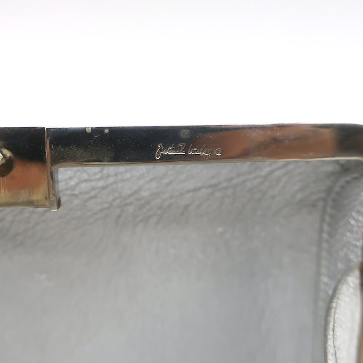 Judith Leiber Swarovski Crystal Minaudiere Box Clutch Black Mini Shoulder Bag