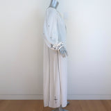 Isabel Marant Etoile Maxi Dress Meadlon White Embroidered Cotton Size 36
