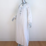 Isabel Marant Etoile Maxi Dress Meadlon White Embroidered Cotton Size 36