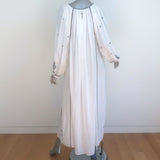 Isabel Marant Etoile Maxi Dress Meadlon White Embroidered Cotton Size 36